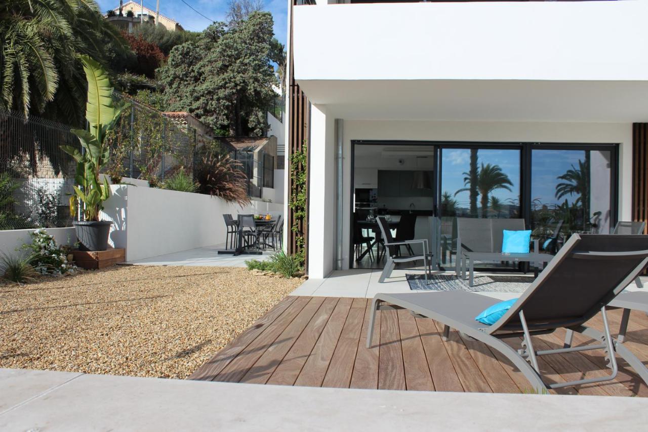 O Fil De L'Eau Bandol - App A05 - T3 Avec Jardin Et Terrasse Lägenhet Exteriör bild