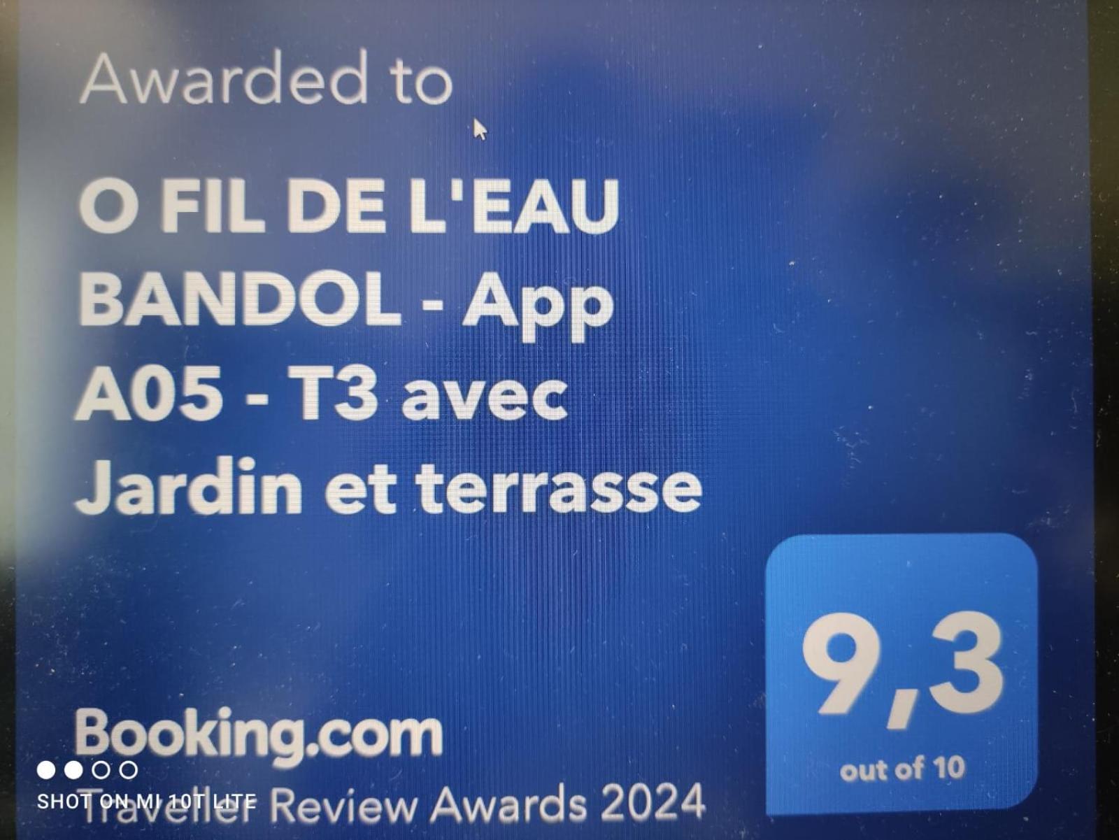 O Fil De L'Eau Bandol - App A05 - T3 Avec Jardin Et Terrasse Lägenhet Exteriör bild
